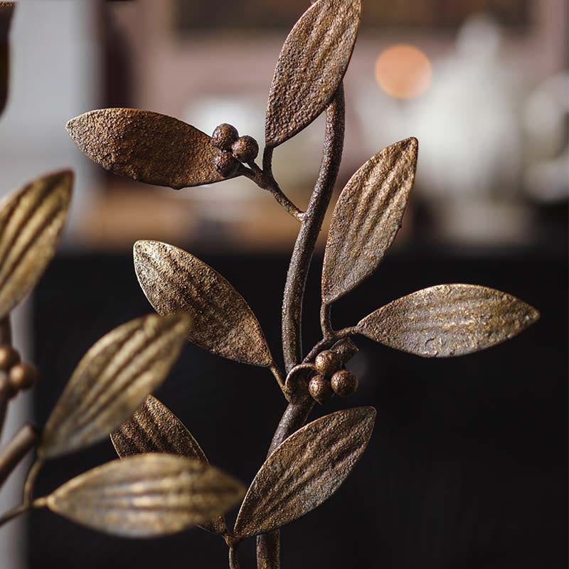 Iron Plant Flower Candle Holder Ornament - image 3