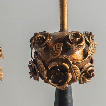 Retro Luxury Rose Candle Holder Decorative Ornament - image 1