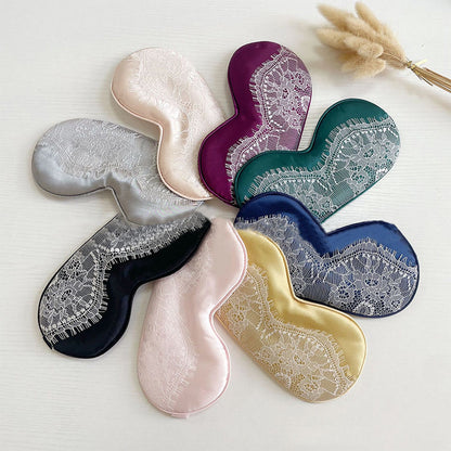Sexy Lace Imitation Silk Sleep Eye Mask - image 0