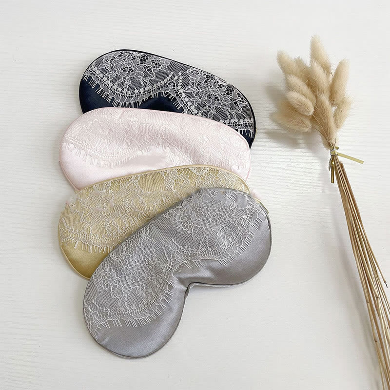 Sexy Lace Imitation Silk Sleep Eye Mask - image 1