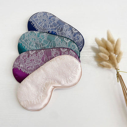Sexy Lace Imitation Silk Sleep Eye Mask - image 2