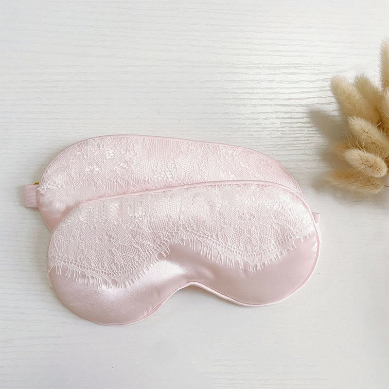 Sexy Lace Imitation Silk Sleep Eye Mask - image 8