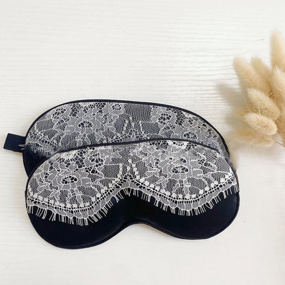 Sexy Lace Imitation Silk Sleep Eye Mask - image 4