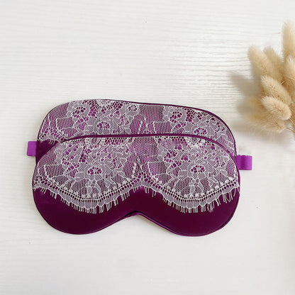 Sexy Lace Imitation Silk Sleep Eye Mask - image 11