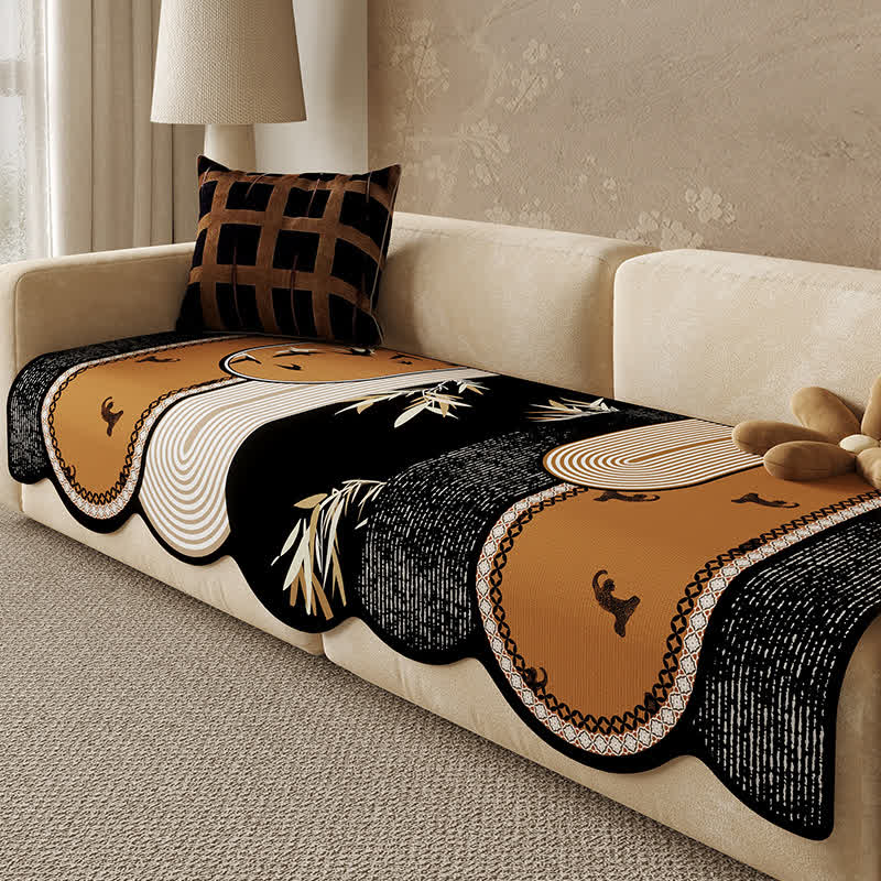 Chenille Vintage Anti-slip Sofa Cover - 43"W x 110"L - image 0