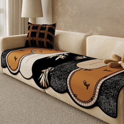 Chenille Vintage Anti-slip Sofa Cover - 43"W x 110"L - image 0