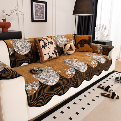  Vintage Chenille Anti-slip Sofa Cover - image 1