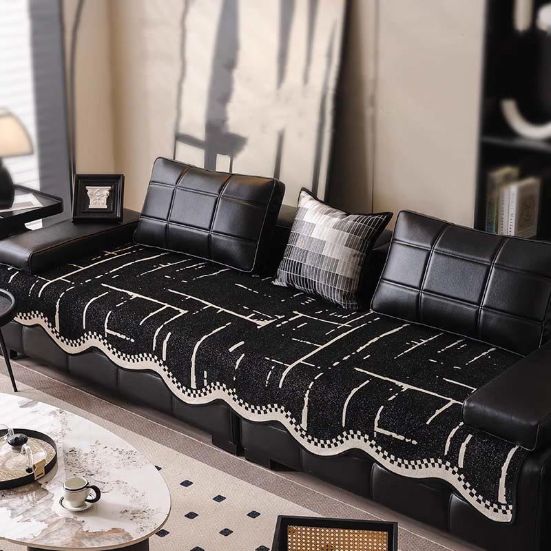 Modern Luxury Wavy Non-slip Sofa Cover - image 0