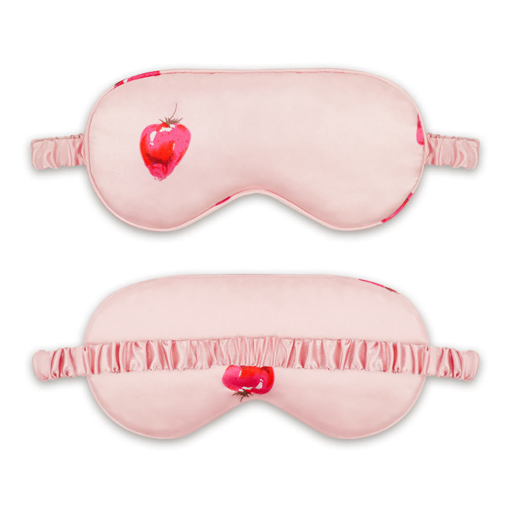 Cute Printed Silk Blackout Sleep Eye Mask - F - 2PCS - 8" x 4" - image 5