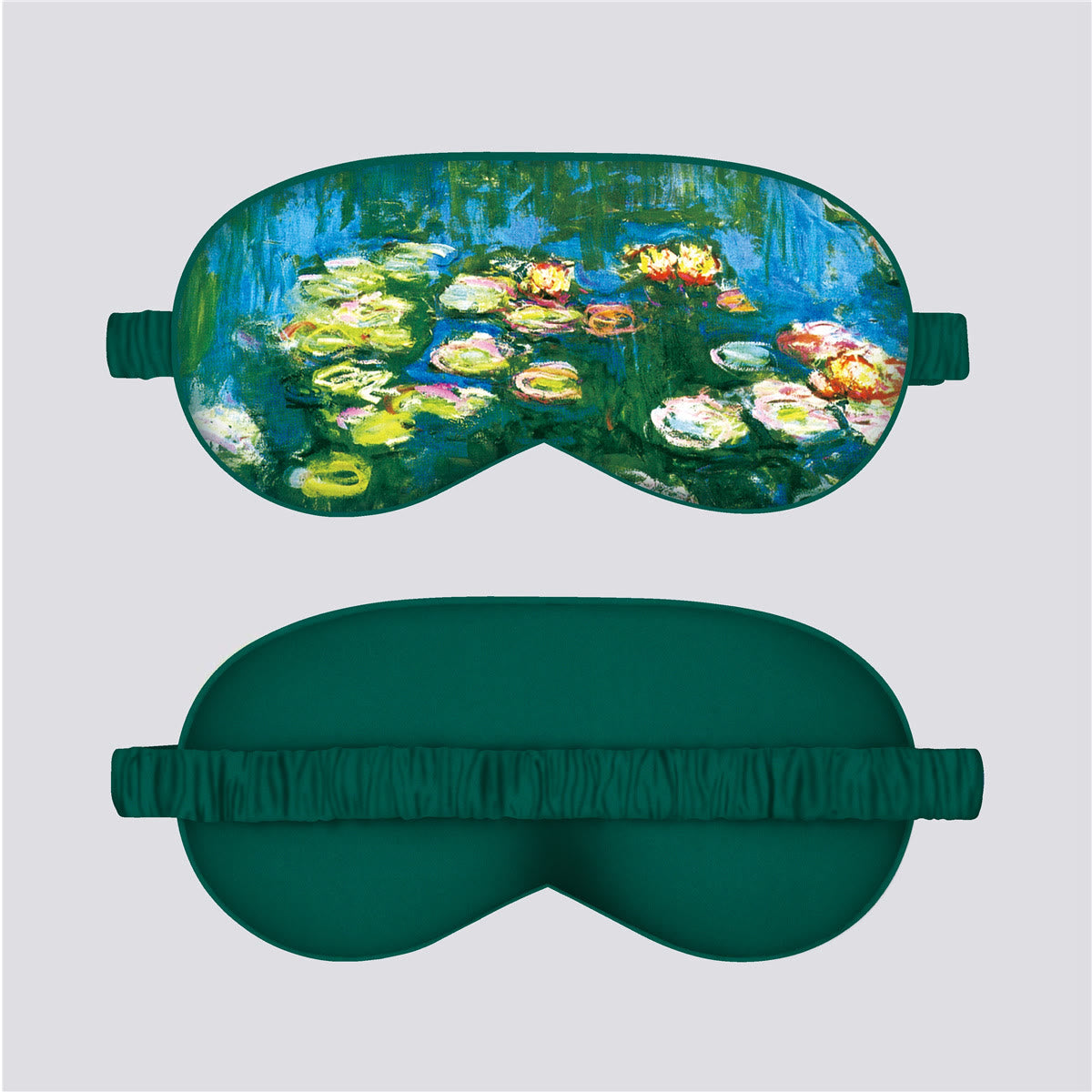 Art Floral Print Silk Satin Eye Mask - F - 1PC - 8" x 6" - image 5