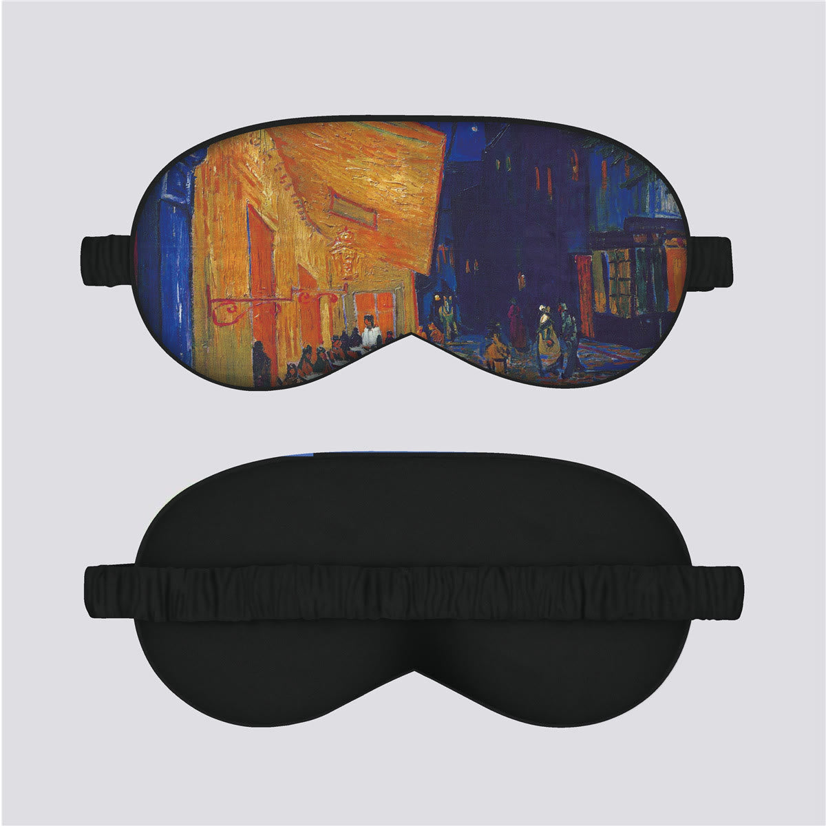 Artistic Floral Botanical Print Silk Satin Eye Mask - E - 1PC - 8" x 6" - image 4