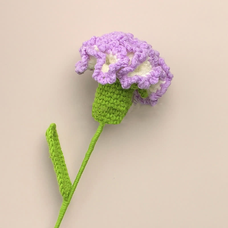 Creative Handmade Knitted Crochet Carnation - image 5