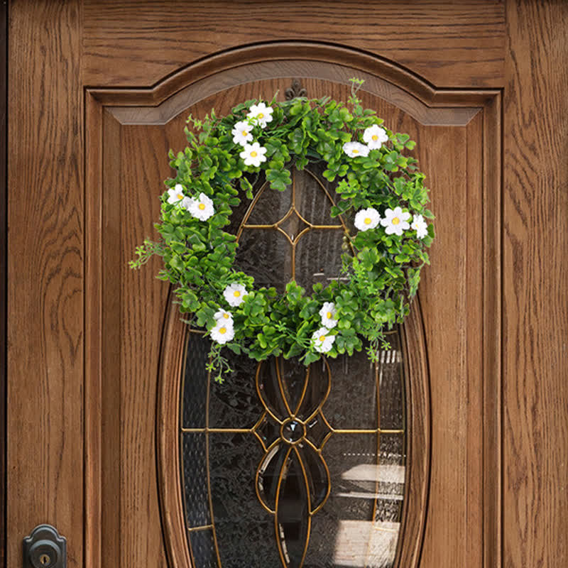 Artificial Four-leaf Clover Wreath Home Decor - image 2