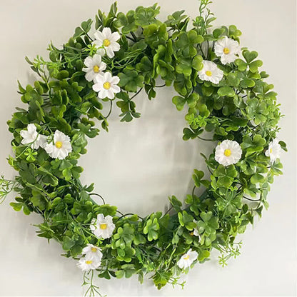 Artificial Four-leaf Clover Wreath Home Decor - image 5