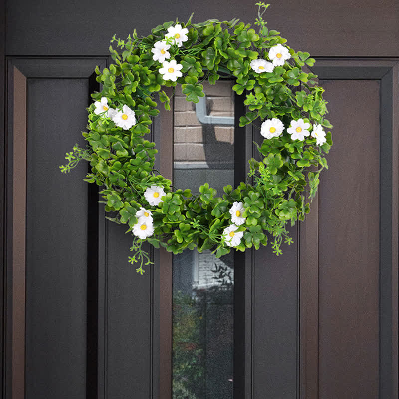 Artificial Four-leaf Clover Wreath Home Decor - image 4