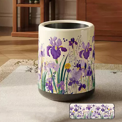 Floral Large Capacity Decorative Trash Bin - B - Standard - 9"W x 9"L x 12"H - image 7