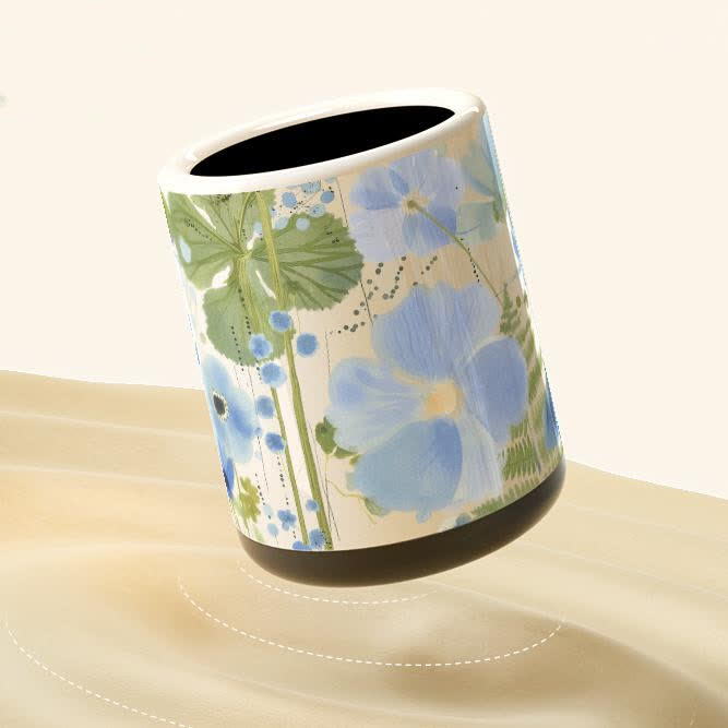 Floral Large Capacity Decorative Trash Bin - image 3