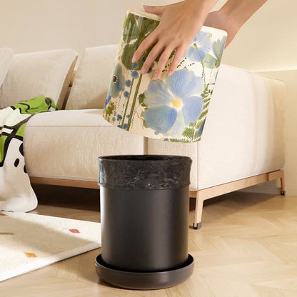 Floral Large Capacity Decorative Trash Bin - image 4