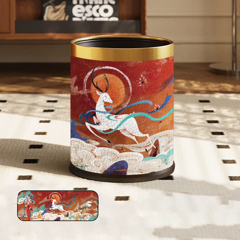 Exotic Large Capacity Durable Trash Bin - Standard - 9"W x 9"L x 10"H - image 1