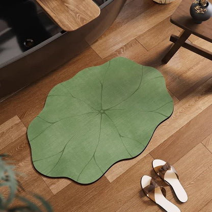 Lotus Leaf Diatom Mud Anti-slip Bath Mat - 16" x 47" - image 0