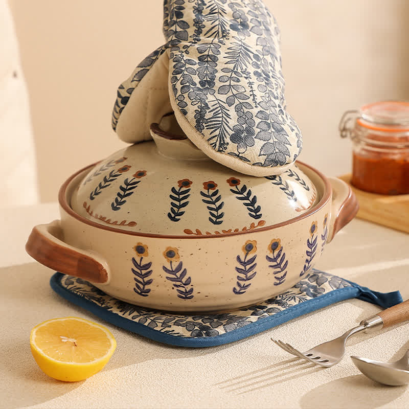 Pastoral Style High Heat Resistant Oven Mitt  - image 14