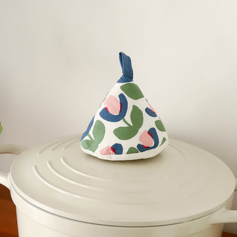 High Heat Resistant Kitchen Oven Mitt  - Tulip - Pot Hat: 3" x 5" - image 17