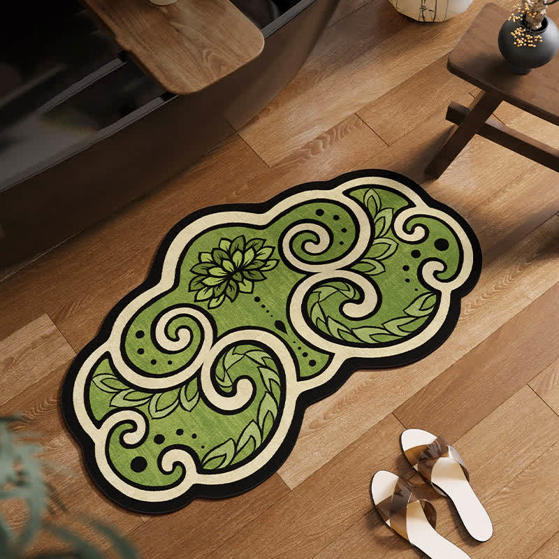 Green Lotus Diatom Mud Anti-slip Bath Mat - 23" x 35" - image 0
