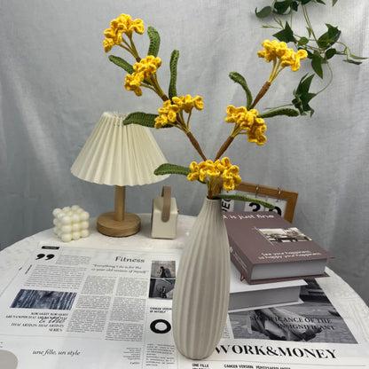 Handmade Knitted Crochet Osmanthus Fragrans Bouquet - image 1