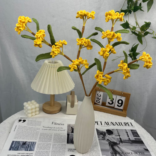 Handmade Knitted Crochet Osmanthus Fragrans Bouquet - image 0
