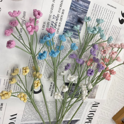 Handmade Knitted Crochet Gypsophila Bouquet - image 0