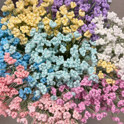 Handmade Knitted Crochet Gypsophila Bouquet - image 1