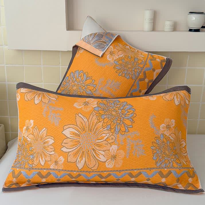 Elegant Flower Lightweight Cotton Gauze Quilt - image 12