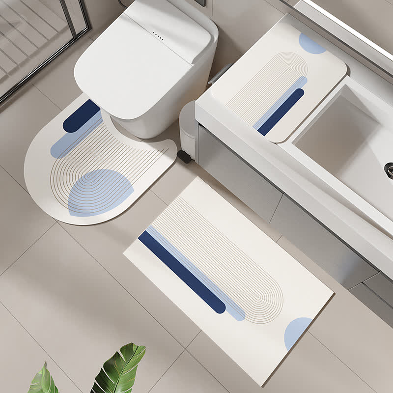 Simple Modern Diatom Mud Anti-slip Bath Mat - image 1