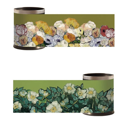 Elegant Oil-painting Large Capacity Waste Bin - image 3