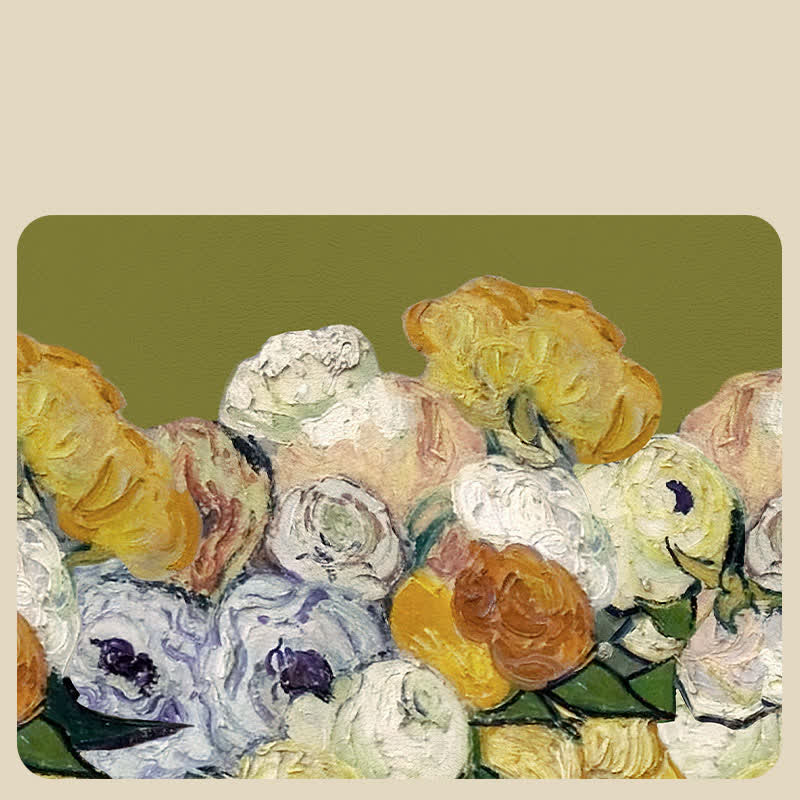 Elegant Oil-painting Large Capacity Waste Bin - image 2