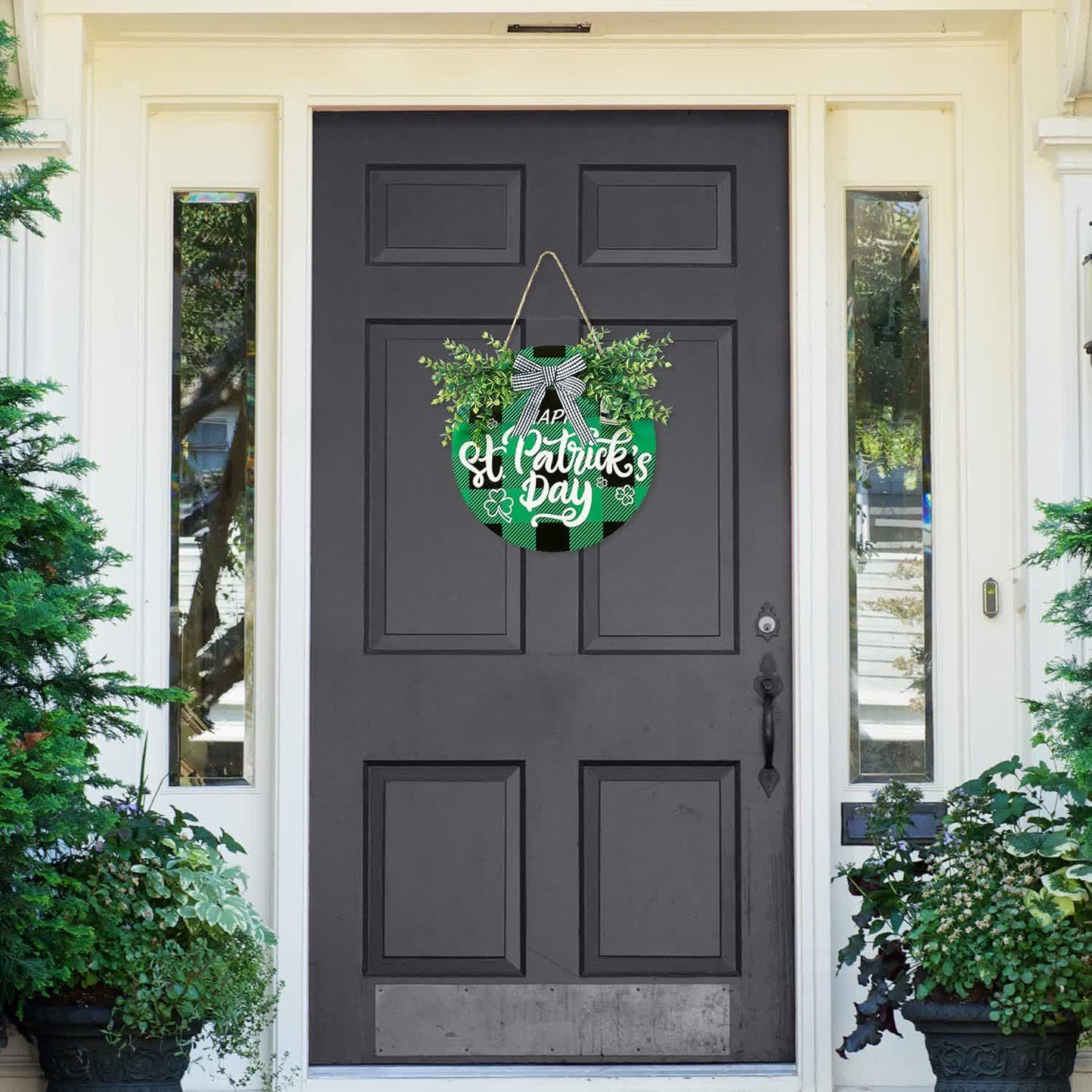 St. Patrick's Day Creative Green Leaf Door Hanging Decor - image 0