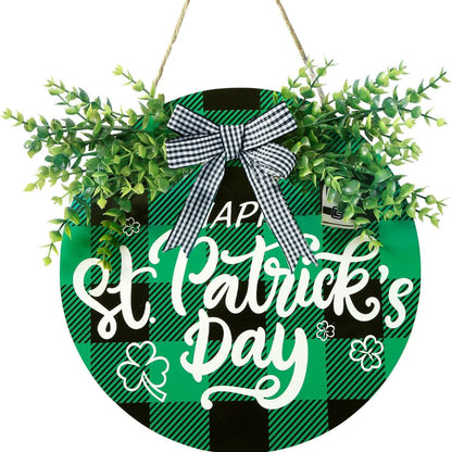 St. Patrick's Day Creative Green Leaf Door Hanging Decor - image 5