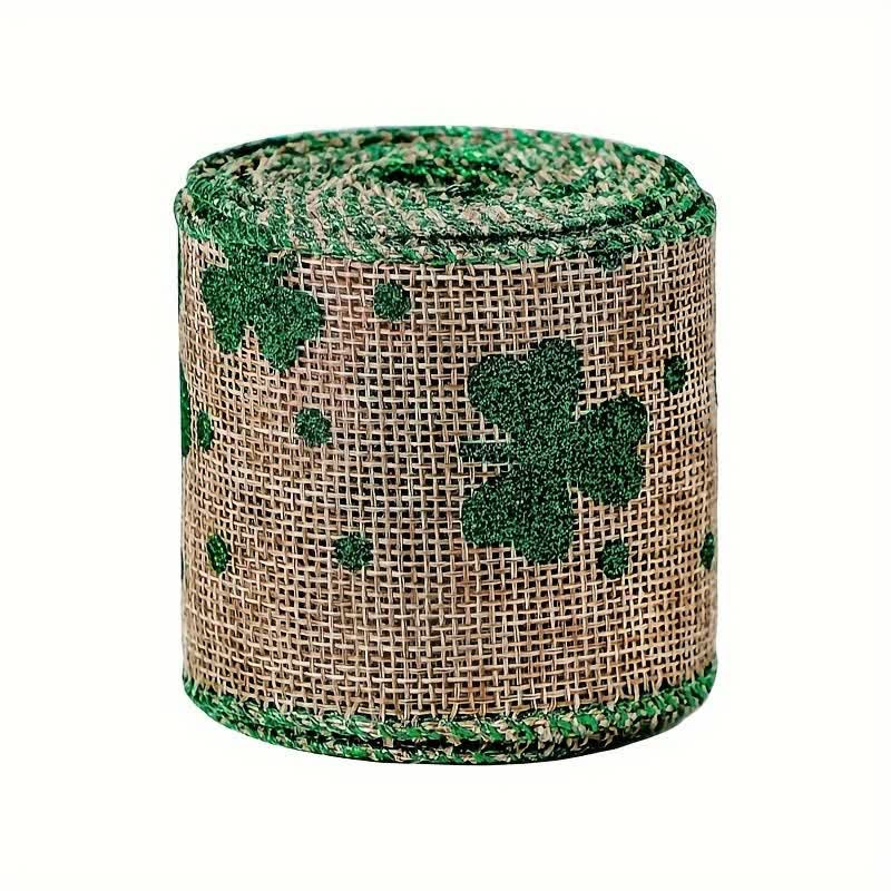 St. Patrick's Day Shamrock Decorative Ribbon - A - 2PCS - 180" x 2" - image 6