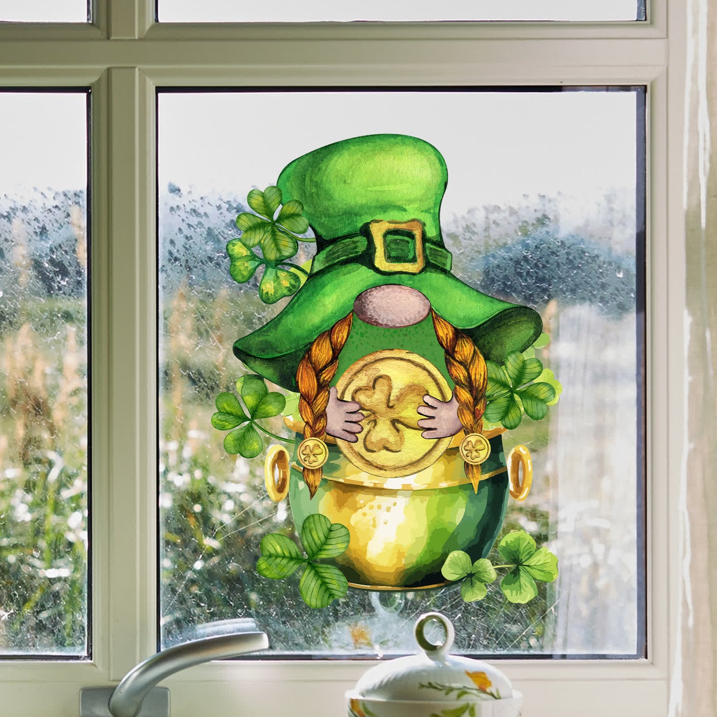 St. Patrick's Day Decorative Window Cling Wall Sticker - image 0