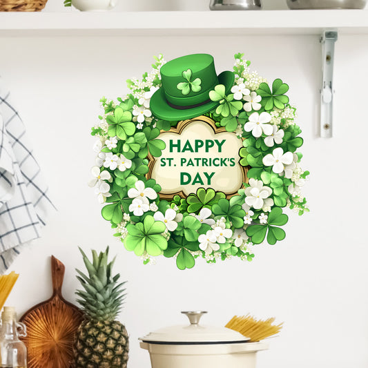 Happy St. Patrick's Day Party Wall Sticker - 8PCS - 11" x 12" - image 0