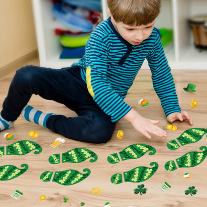 St. Patrick's Day Shamrock Footprints Sticker - image 4