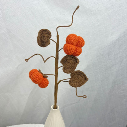 Creative Handmade Knitted Crochet Fruit Bouquet - Persimmon - 3PCS - 1.97"W x 1.97"L x 16.54"H - image 1