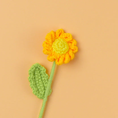 Lovely Handmade Knitted Crochet Daisy Bouquet - image 6