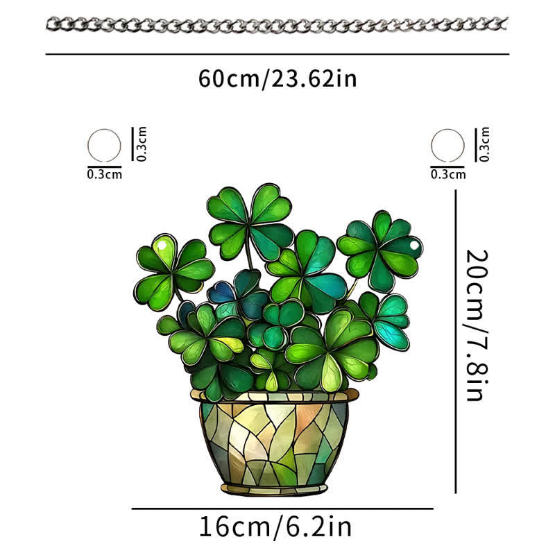 Lucky Clover Acrylic Hanging Decoration - image 4