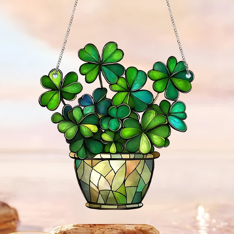 Lucky Clover Acrylic Hanging Decoration - image 3