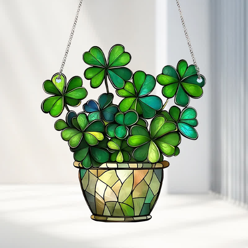 Lucky Clover Acrylic Hanging Decoration - image 1
