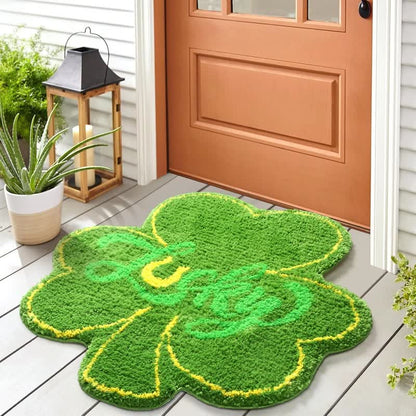 Rural Shamrock Water-absorbent Bath Mat - B - 23" x 23" - image 1