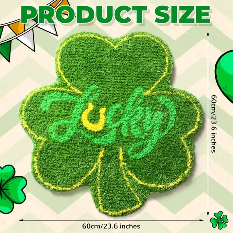 Rural Shamrock Water-absorbent Bath Mat - image 2