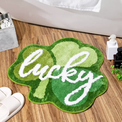 Rural Shamrock Water-absorbent Bath Mat - A - 23" x 23" - image 0