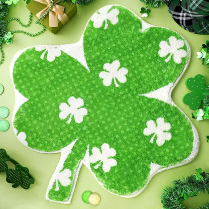 Rural Shamrock Water-absorbent Bath Mat - C - 23" x 23" - image 3